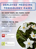 Deployed Medicine: Toxicology Cases